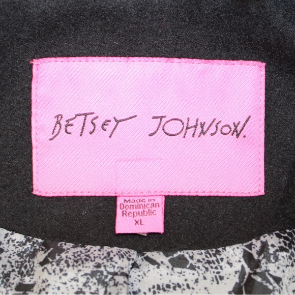 Betsey Johnson wool coat with faux fur collar (women’s XL) - Picture 10 of 11